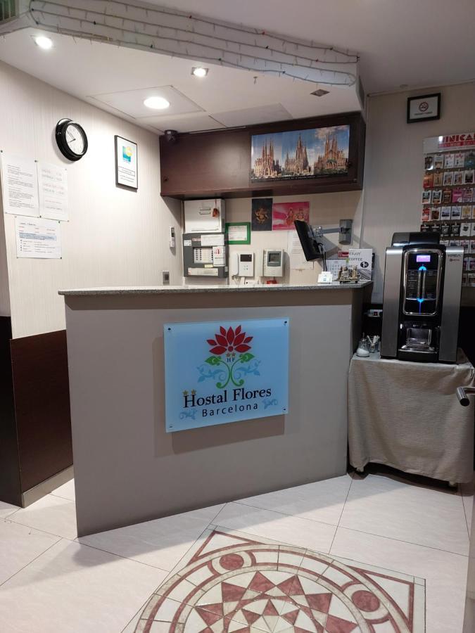 Hostal Las Flores Ramblas Barcelona Exteriör bild