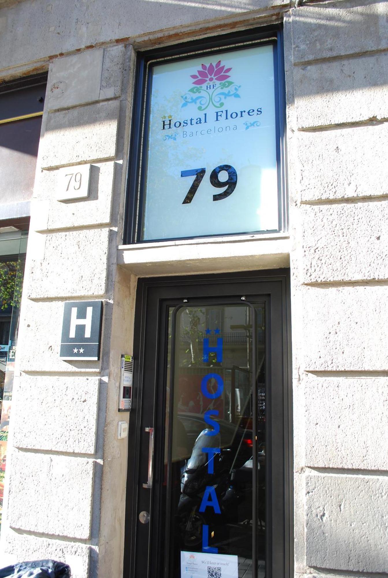 Hostal Las Flores Ramblas Barcelona Exteriör bild